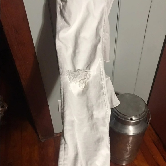 Paige denim white overalls - Picture 4 of 8